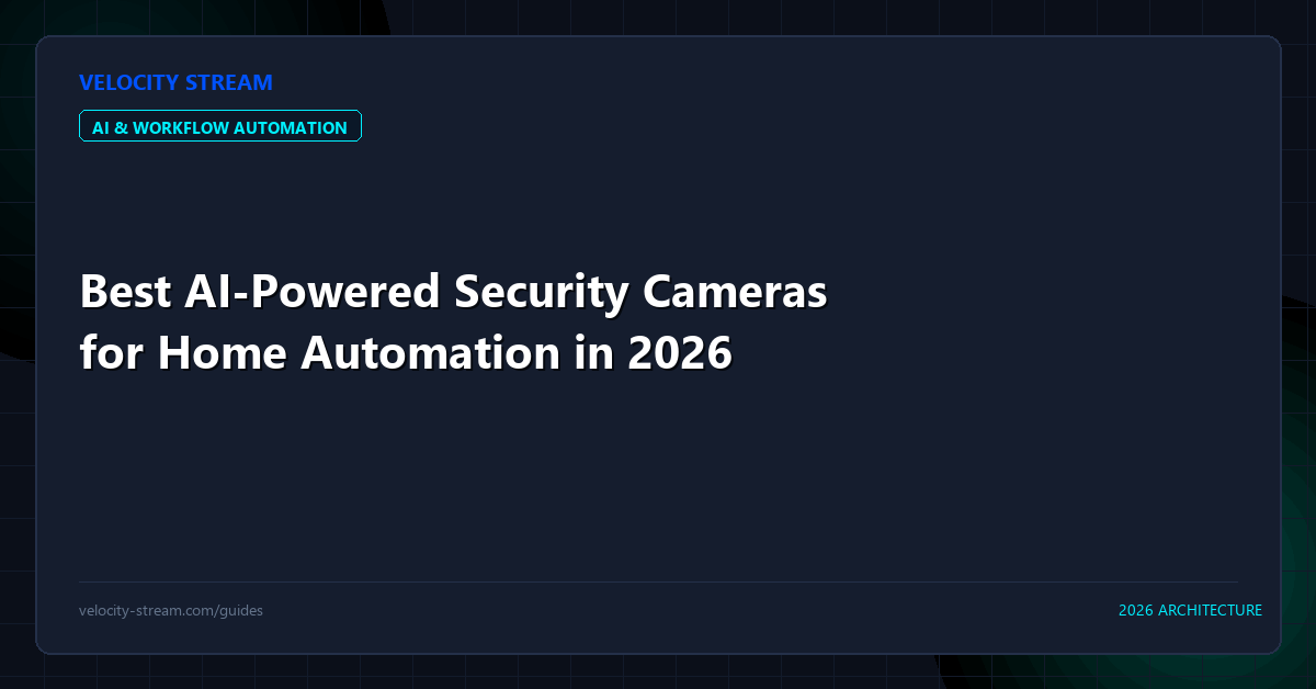 Best AI-Powered Security Cameras for Home Automation in 2026