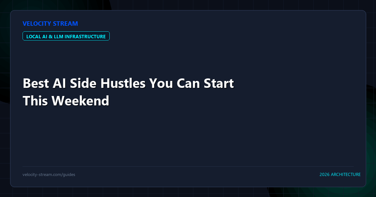 Best AI Side Hustles You Can Start This Weekend