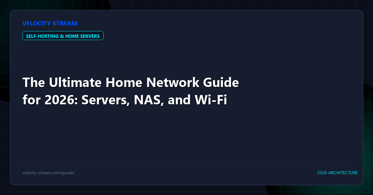 The Ultimate Home Network Guide for 2026: Servers, NAS, and Wi-Fi