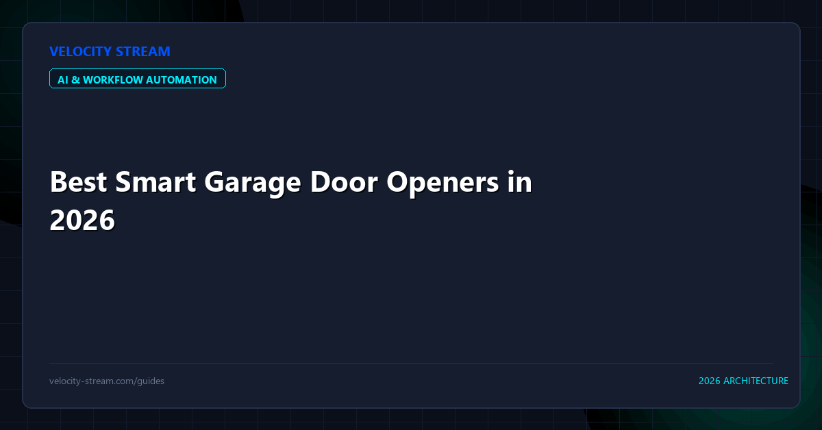 Best Smart Garage Door Openers in 2026