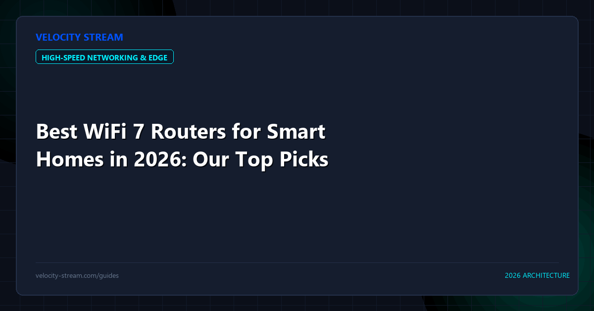 Best WiFi 7 Routers for Smart Homes in 2026: Our Top Picks