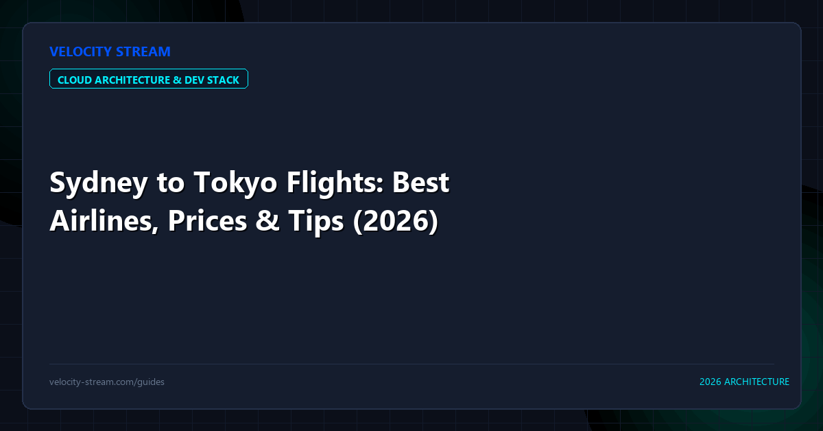 Sydney to Tokyo Flights: Best Airlines, Prices & Tips (2026)